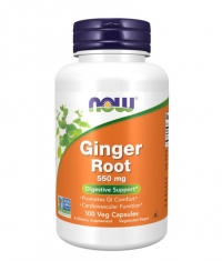 NOW Ginger Root 550mg. / 100 Vcaps.