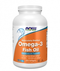 NOW Omega 3 Fish Oil 1000 mg / 500 Softgels