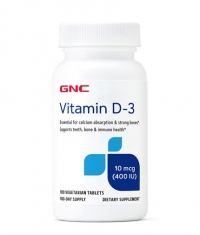 GNC Vitamin D-3 / 400 IU / 100 Tabs.