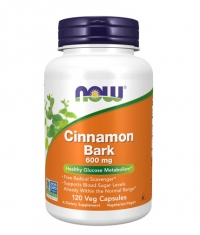 NOW Cinnamon Bark 600mg / 120 Vcaps.