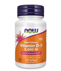 NOW Vitamin D-3 / 5000 IU / 240 Softgel