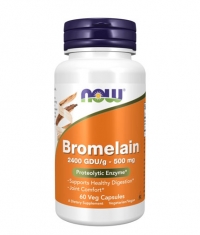 NOW Bromelain 2400 GDU 500 mg / 60 Vcaps