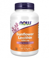 NOW Sunflower Lecithin / 1200mg / 100 Softgels