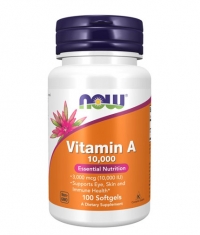 NOW Vitamin A 10,000 IU / 100 Softgels