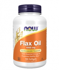NOW Flax Oil 1000 mg / 100 Softgels