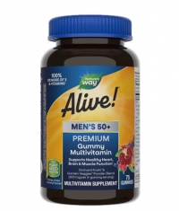 NATURES WAY Alive! Men’s 50+ Premium Gummies Multivitamin / 75 Gummies