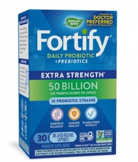 NATURES WAY Primadophilus Fortify Daily 50 Billion Probiotic / 30 Vcaps.