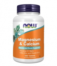 NOW Magnesium & Calcium 2:1 / 100Tabs.