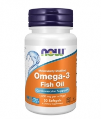 NOW Omega 3 Fish Oil 1000 mg / 30 Softgels