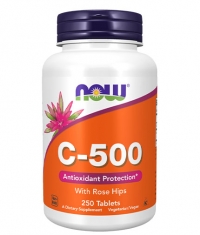 NOW Vitamin C-500 with Rose Hips / 250 Tabs