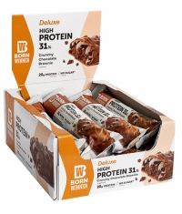 BORN WINNER Deluxe CRUNCHY Protein Bar Box / 12 x 64 g