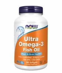 NOW Ultra Omega 3 Fish Oil / 180 Softgels