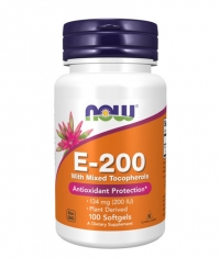 NOW Vitamin E-200 IU /Mixed Tocopherols/ 100 Softgels