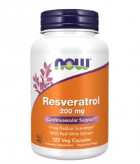 NOW Natural Resveratrol / 200 mg / 120 Vcaps