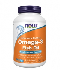 NOW Omega 3 Fish Oil 1000 mg / 200 Softgels