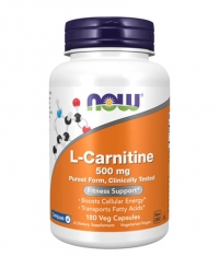NOW L-Carnitine 500 mg / 180 Vcaps