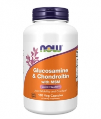 NOW Glucosamine & Chondroitin with MSM / 180 Vcaps